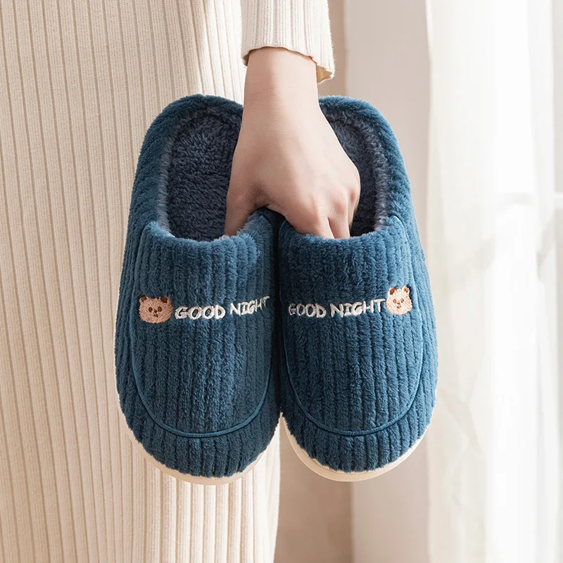 Women Men Winter Home Warm Plush Slippers Non-Slip Slides Couples Bedroom Footwear Anti-Slip Soft Sole Bedroom Indoor Floor Shoe
Women Men Winter Home Warm Plush Slippers Non-Slip Slides Couples Bedroom Footwear Anti-Slip Soft Sole Bedroom Indoor Floor Shoe