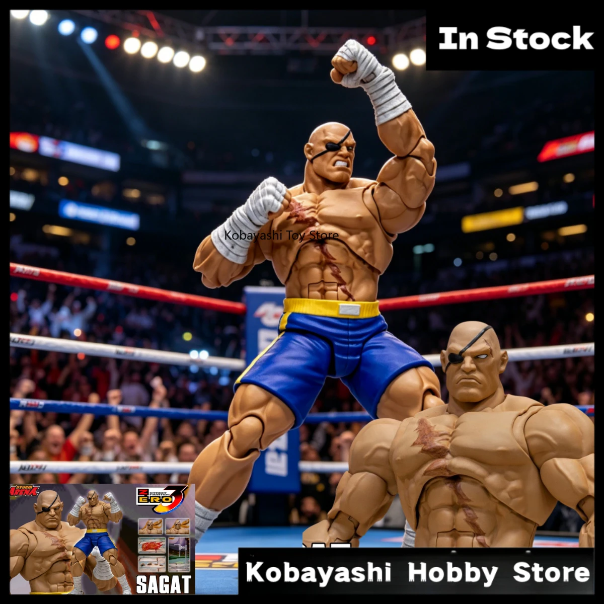 In Stock Genuine Storm Toys SFSA03 Sagat Street Fighter Alpha 3 1/12 Scale Premium Collectible Action Figure
In Stock Genuine Storm Toys SFSA03 Sagat Street Fighter Alpha 3 1/12 Scale Premium Collectible Action Figure