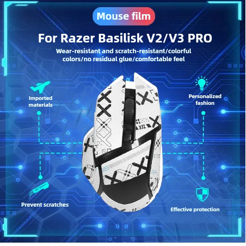 Anti Slip Grip Sticker with Sweat Absorbing For Razer Basilisk V2/V3 PRO Free Cleaning Pads Included
Anti Slip Grip Sticker with Sweat Absorbing For Razer Basilisk V2/V3 PRO Free Cleaning Pads Included