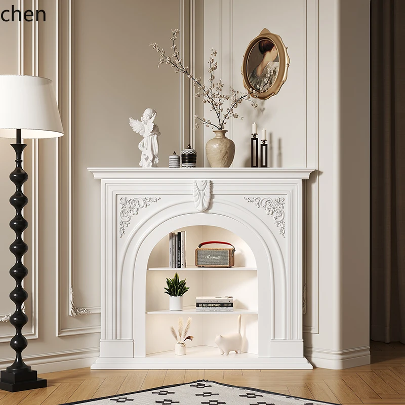 CP White Corner Fireplace Cabinet Fireplace Rack Living Room Wall Corner Triangle Display Cabinet
CP White Corner Fireplace Cabinet Fireplace Rack Living Room Wall Corner Triangle Display Cabinet