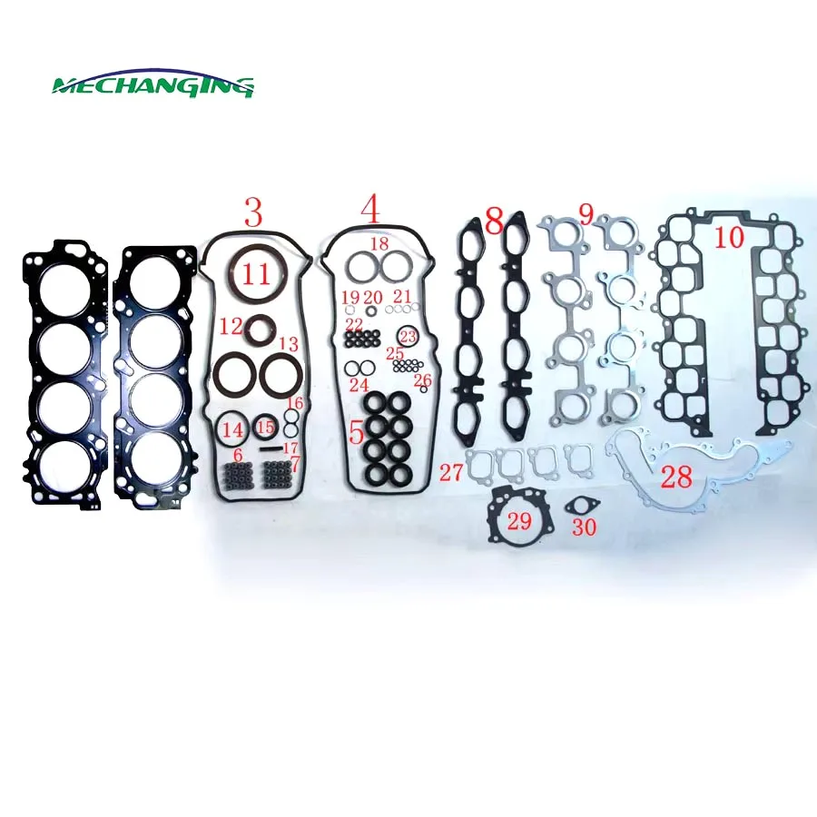 3UZ 3UZFE FOR TOYOTA CROWN LEXUS GS LS SC 4.3L METAL Engine Rebuilding Kits Engine Gasket 04111-50511
3UZ 3UZFE FOR TOYOTA CROWN LEXUS GS LS SC 4.3L METAL Engine Rebuilding Kits Engine Gasket 04111-50511