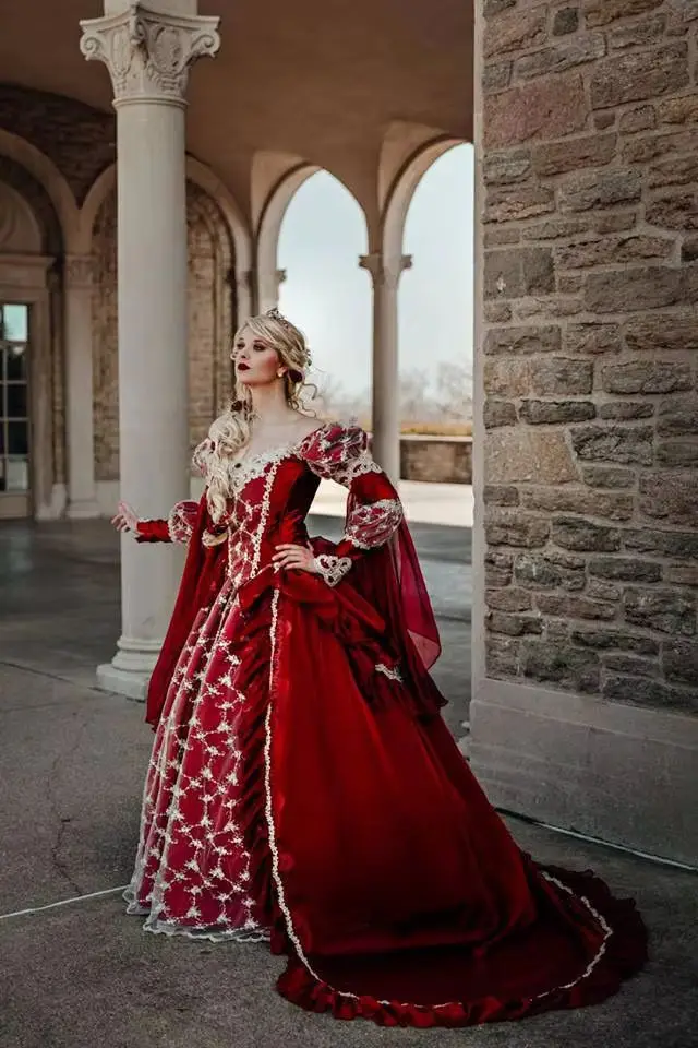 Princess Wedding Dress With Puff Long Sleeves Burgundy Vintage Gothic Bridal Ball Gown Chiffon Robe De Mariee Customized
Princess Wedding Dress With Puff Long Sleeves Burgundy Vintage Gothic Bridal Ball Gown Chiffon Robe De Mariee Customized