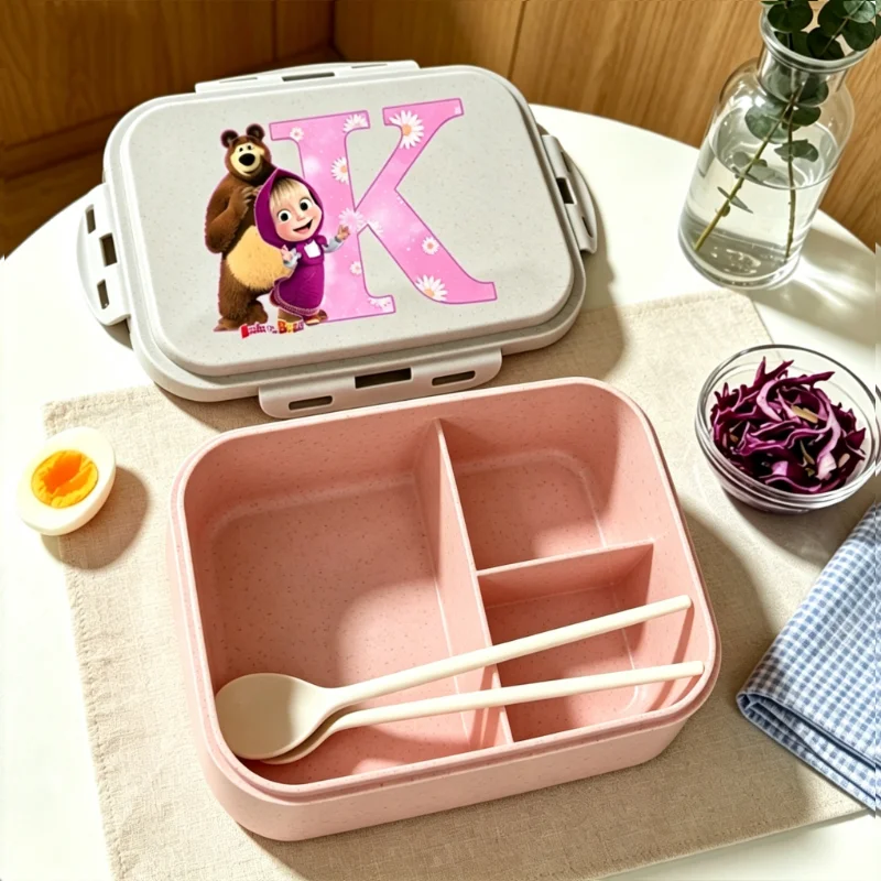 Mashas and The Bear Lunch Box Home Office Picnic Food Container Cute Anime Letter A-Z Printed Outdoor Leak-proof Bento Case Gift
Mashas and The Bear Lunch Box Home Office Picnic Food Container Cute Anime Letter A-Z Printed Outdoor Leak-proof Bento Case Gift