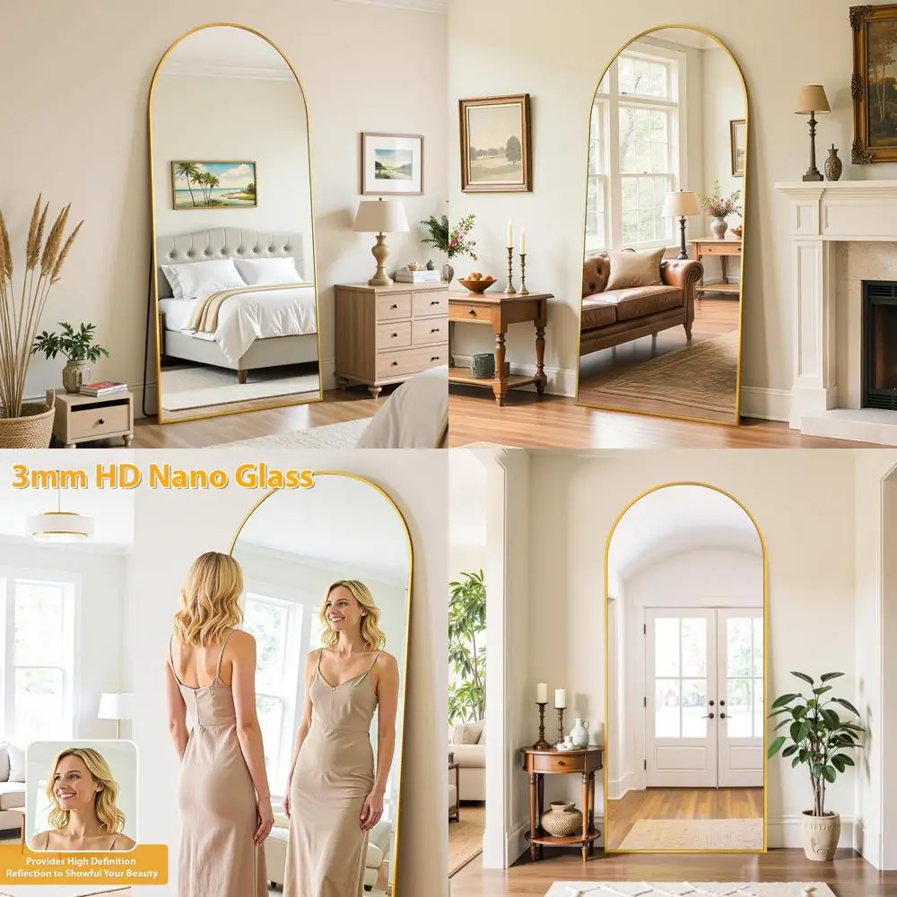 Oversized Freestanding Full-Length Mirror, 68x26 Floor Standing Mirror with Hanging Option for Full Body Viewing
Oversized Freestanding Full-Length Mirror, 68x26 Floor Standing Mirror with Hanging Option for Full Body Viewing