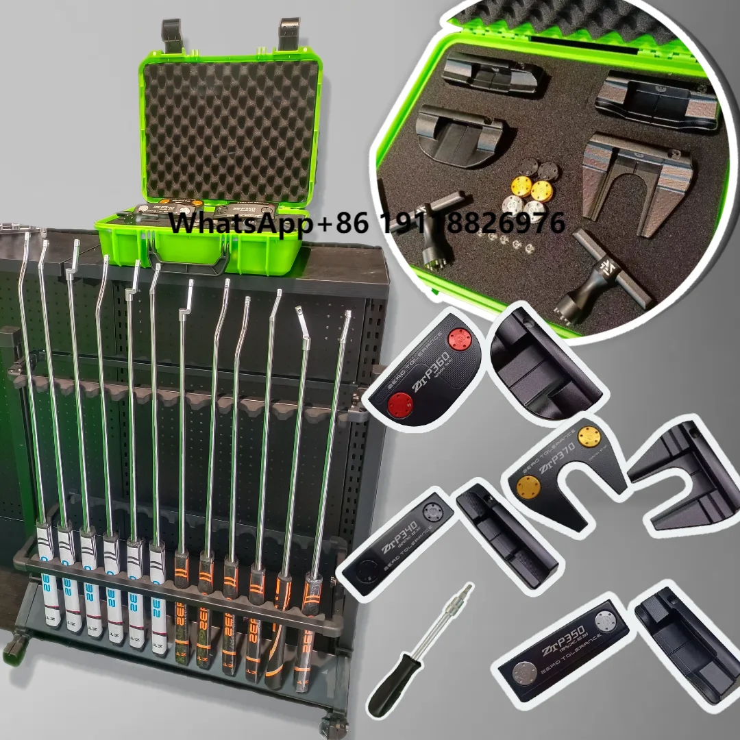 Customizable Golf Putter Kit 4-Style Heads Options CNC Milled SS.303 Black Golf Clubs Fitting System Steel Golf Shops Workshops
Customizable Golf Putter Kit 4-Style Heads Options CNC Milled SS.303 Black Golf Clubs Fitting System Steel Golf Shops Workshops