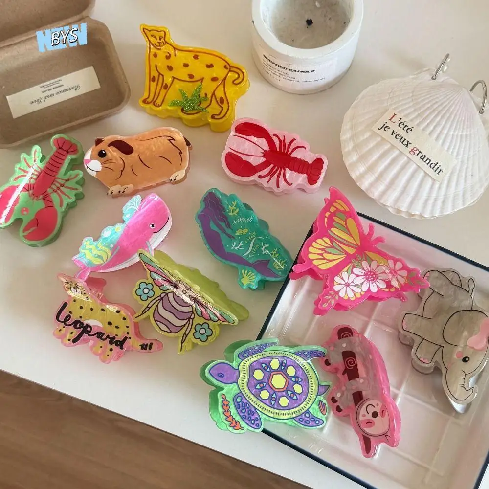 Cute Korean Style Cartoon Animal Hair Claw Elephant Acrylic Sweet Hair Clip Butterfly Hair Accessories Geometry Shark Clip Girls
Cute Korean Style Cartoon Animal Hair Claw Elephant Acrylic Sweet Hair Clip Butterfly Hair Accessories Geometry Shark Clip Girls