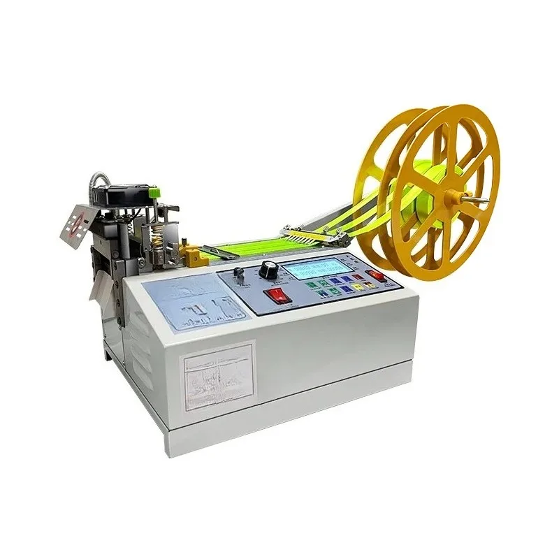 Industrial Automatic Hot & Cold Webbing High Speed Label Tape Belt Cutter
