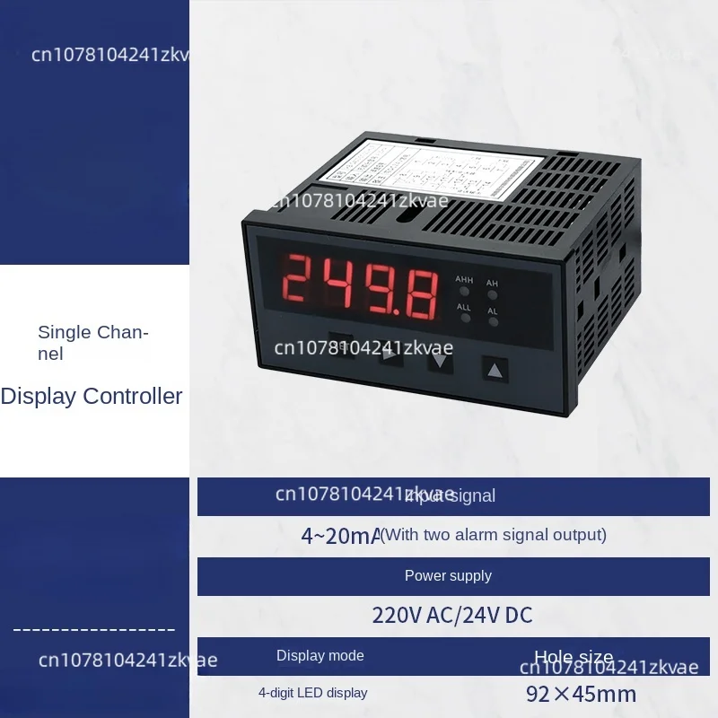 Single display control instrument pressure/temperature/liquid level display and control alarm/transmission/digital signal output
Single display control instrument pressure/temperature/liquid level display and control alarm/transmission/digital signal output