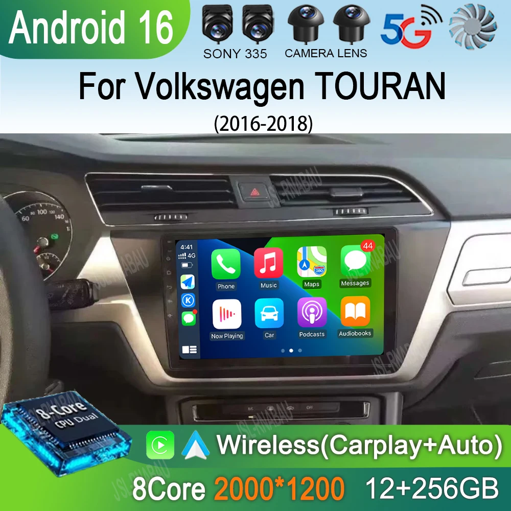 Автомагнитола Android 16 для Volkswagen TOURAN 2016-2018 с Carplay, Auto, Wi-Fi, 4G, GPS-навигацией, DSP и мультимедийным видеоплеером
Автомагнитола Android 16 для Volkswagen TOURAN 2016-2018 с Carplay, Auto, Wi-Fi, 4G, GPS-навигацией, DSP и мультимедийным видеоплеером