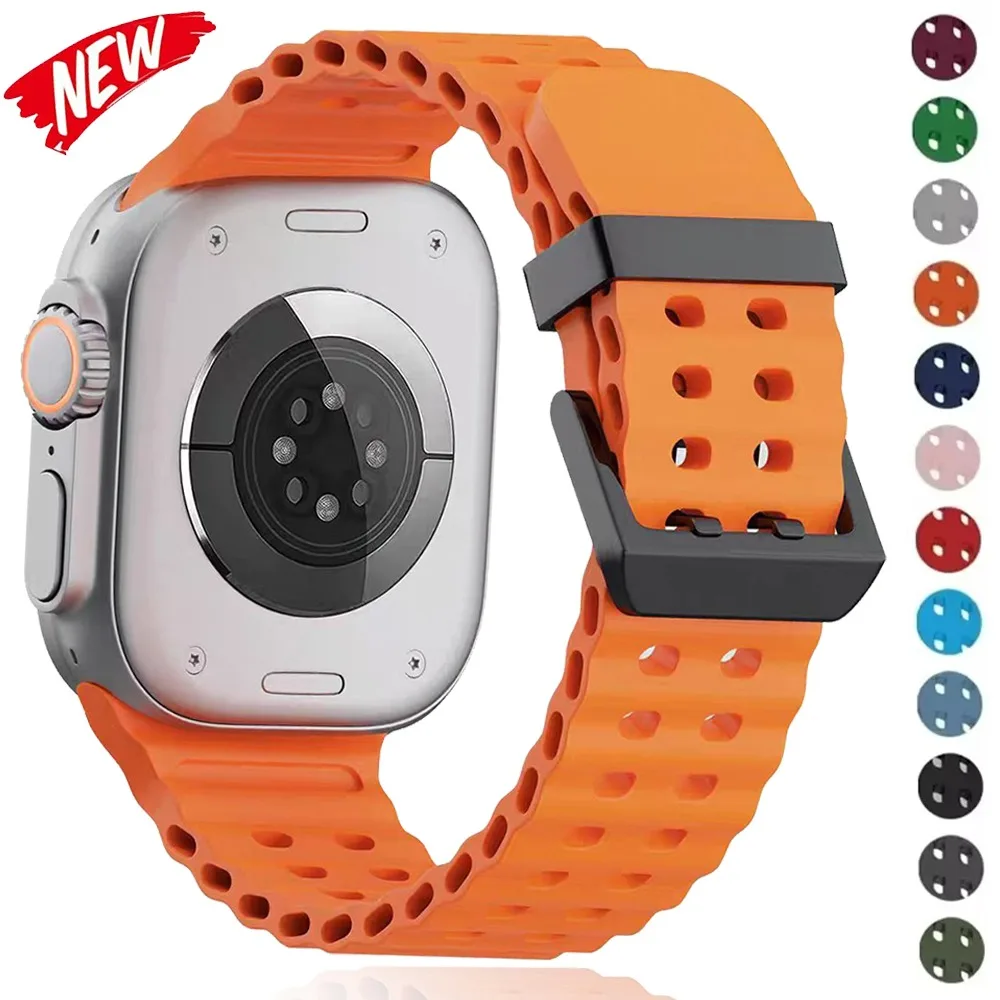 Ocean Strap for Apple Watch 49mm 46mm 45mm 44mm 42mm Series Ultra 2 Bracelet Watchband iWatch 10 9 8 7 6 5 SE 4 Sports Wristband
Ocean Strap for Apple Watch 49mm 46mm 45mm 44mm 42mm Series Ultra 2 Bracelet Watchband iWatch 10 9 8 7 6 5 SE 4 Sports Wristband