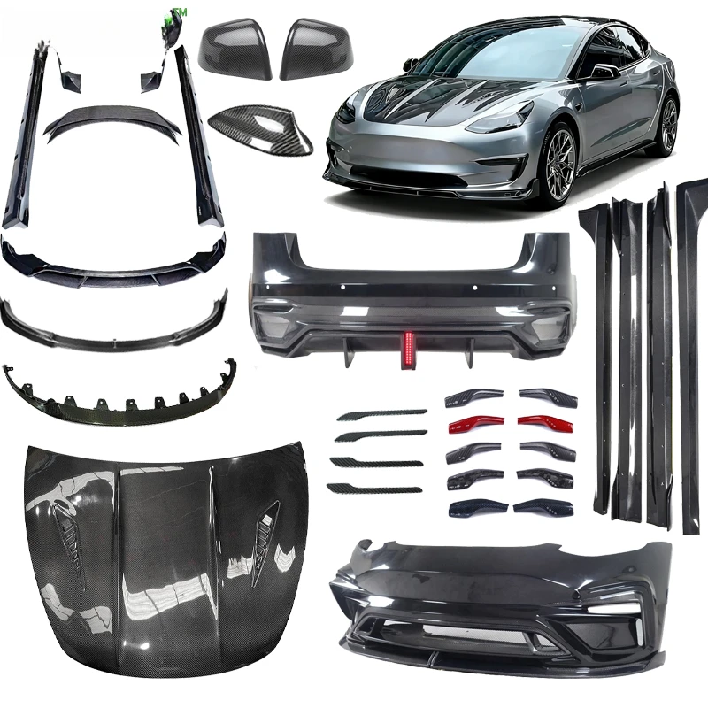 Hot Selling Premium RAPOW Style Carbon Fiber Full Body Kit Bolt On Bumper Front Lip Side Skirts Rear Diffuser Rear Wing For Mode
Hot Selling Premium RAPOW Style Carbon Fiber Full Body Kit Bolt On Bumper Front Lip Side Skirts Rear Diffuser Rear Wing For Mode