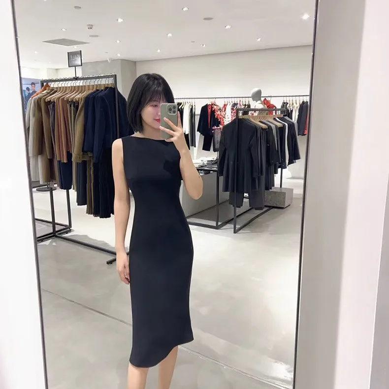 Early Autumn New Triacetic Acid Blended Boat Collar Sleeveless Slim Slim Dress Classic Women's Commuter Fishtail Skirt
Early Autumn New Triacetic Acid Blended Boat Collar Sleeveless Slim Slim Dress Classic Women's Commuter Fishtail Skirt