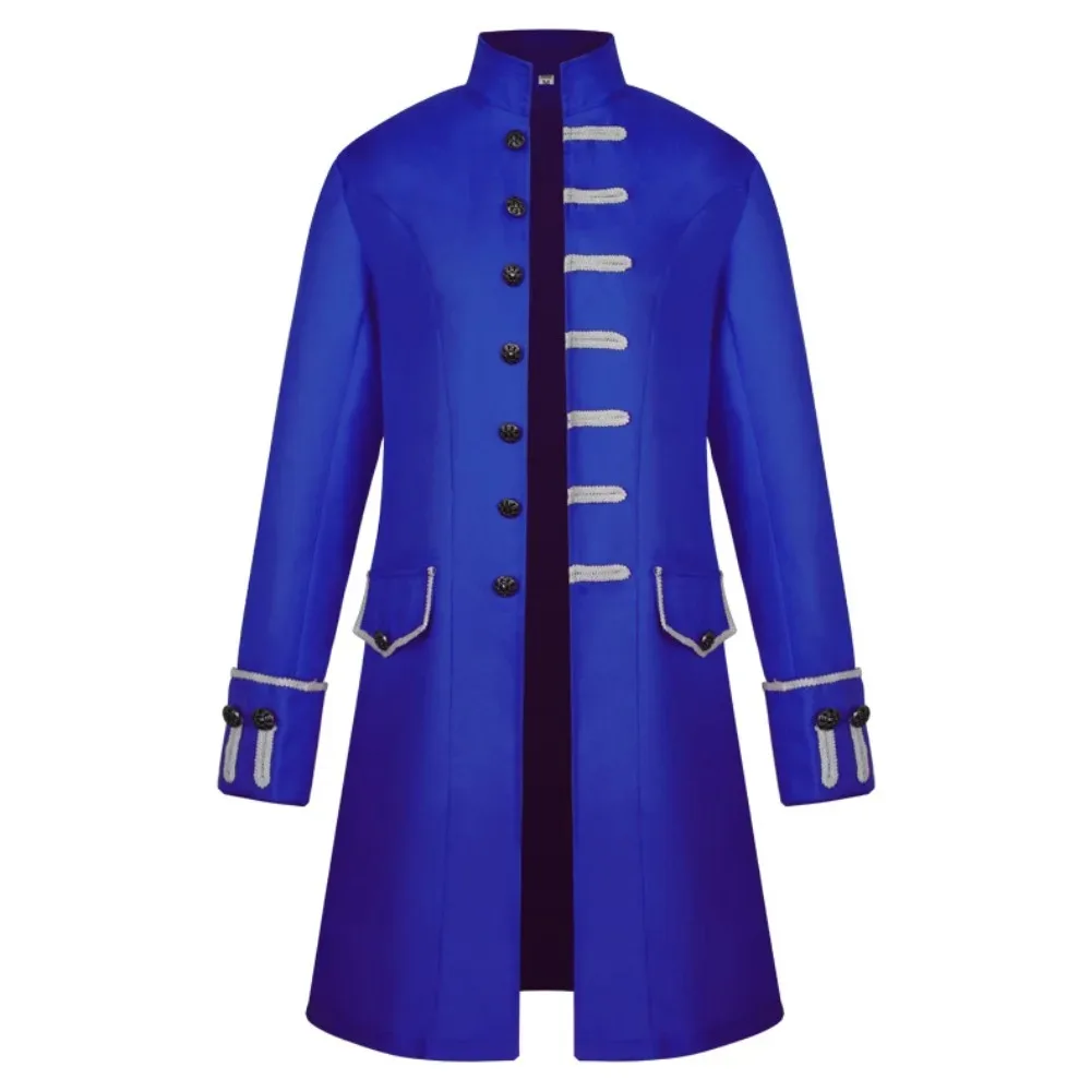Men's Steampunk Victorian Frock Coat Solid Color Stand Collar Gothic Long Coat
Men's Steampunk Victorian Frock Coat Solid Color Stand Collar Gothic Long Coat