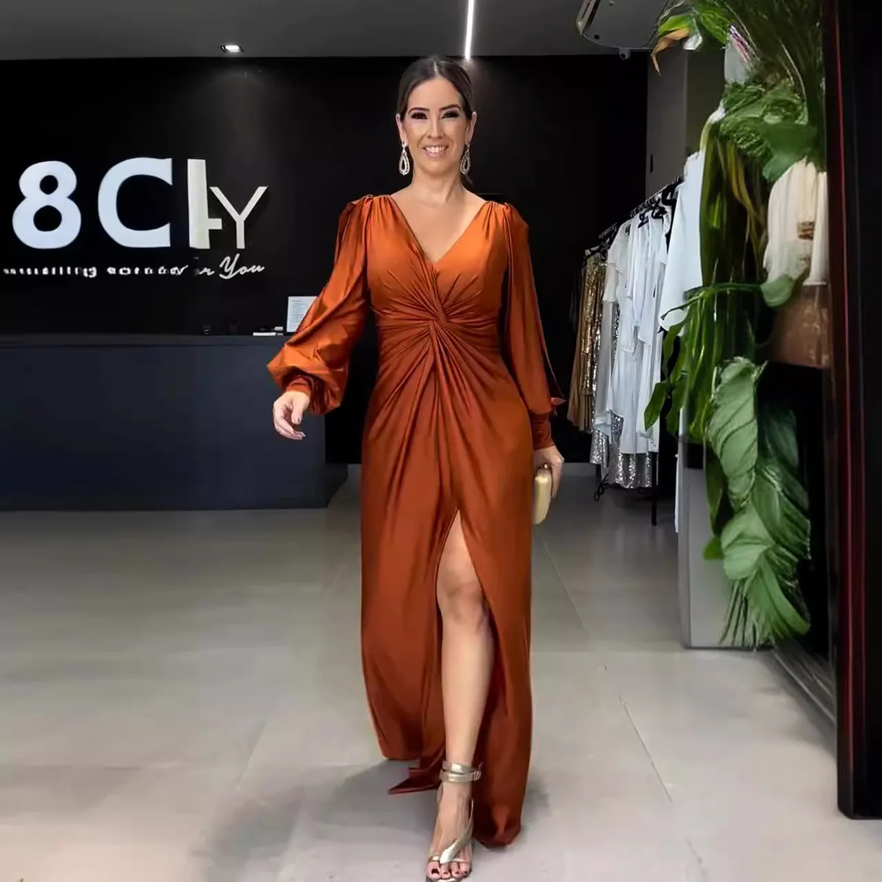 Eid Abaya Dress Women Dubai Khimar Jilbab Kebaya Kaftan Robe Musulmane Femme V-neck Slit Dresses Abayas Ramadan Islam Clothing
Eid Abaya Dress Women Dubai Khimar Jilbab Kebaya Kaftan Robe Musulmane Femme V-neck Slit Dresses Abayas Ramadan Islam Clothing