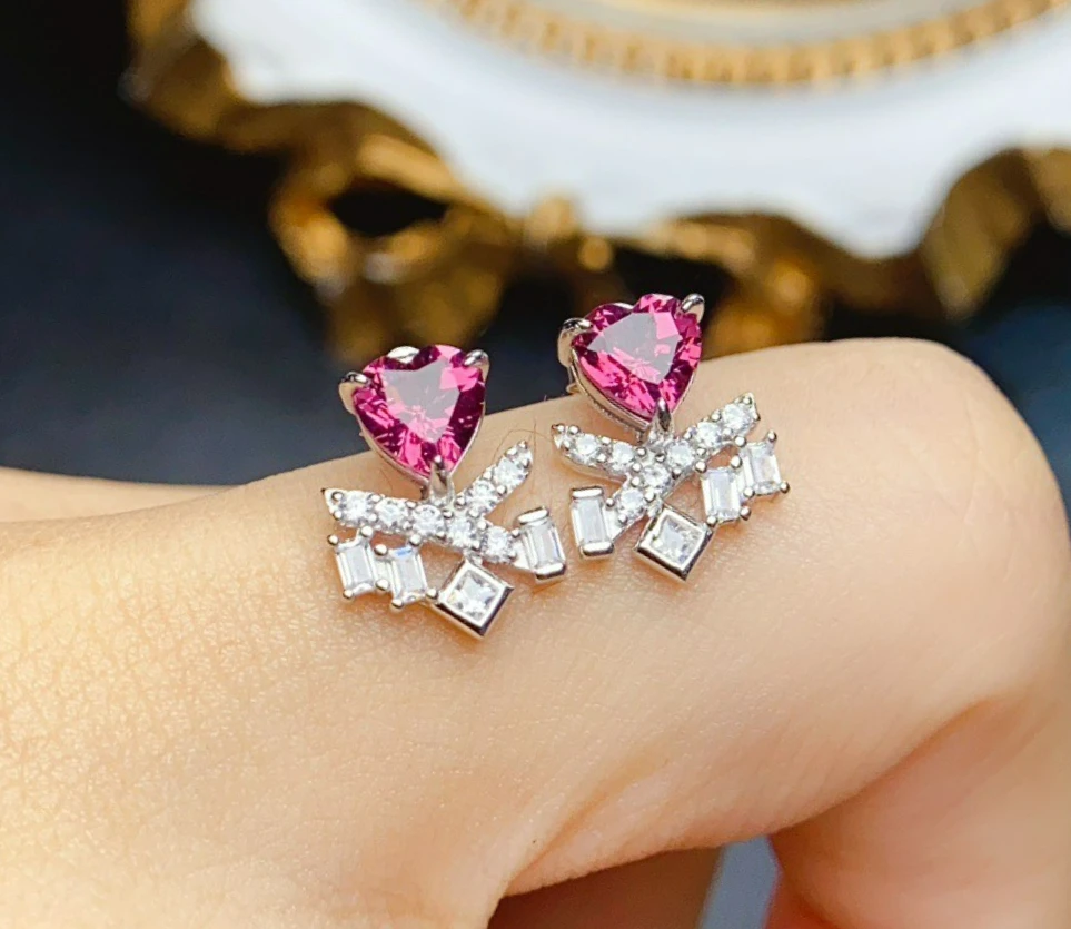 GXGlint 925 Sterling Silver 5*5mm Red Gems Earring Natural garnet Gemstone Earrings Female Party Jewelry
GXGlint 925 Sterling Silver 5*5mm Red Gems Earring Natural garnet Gemstone Earrings Female Party Jewelry