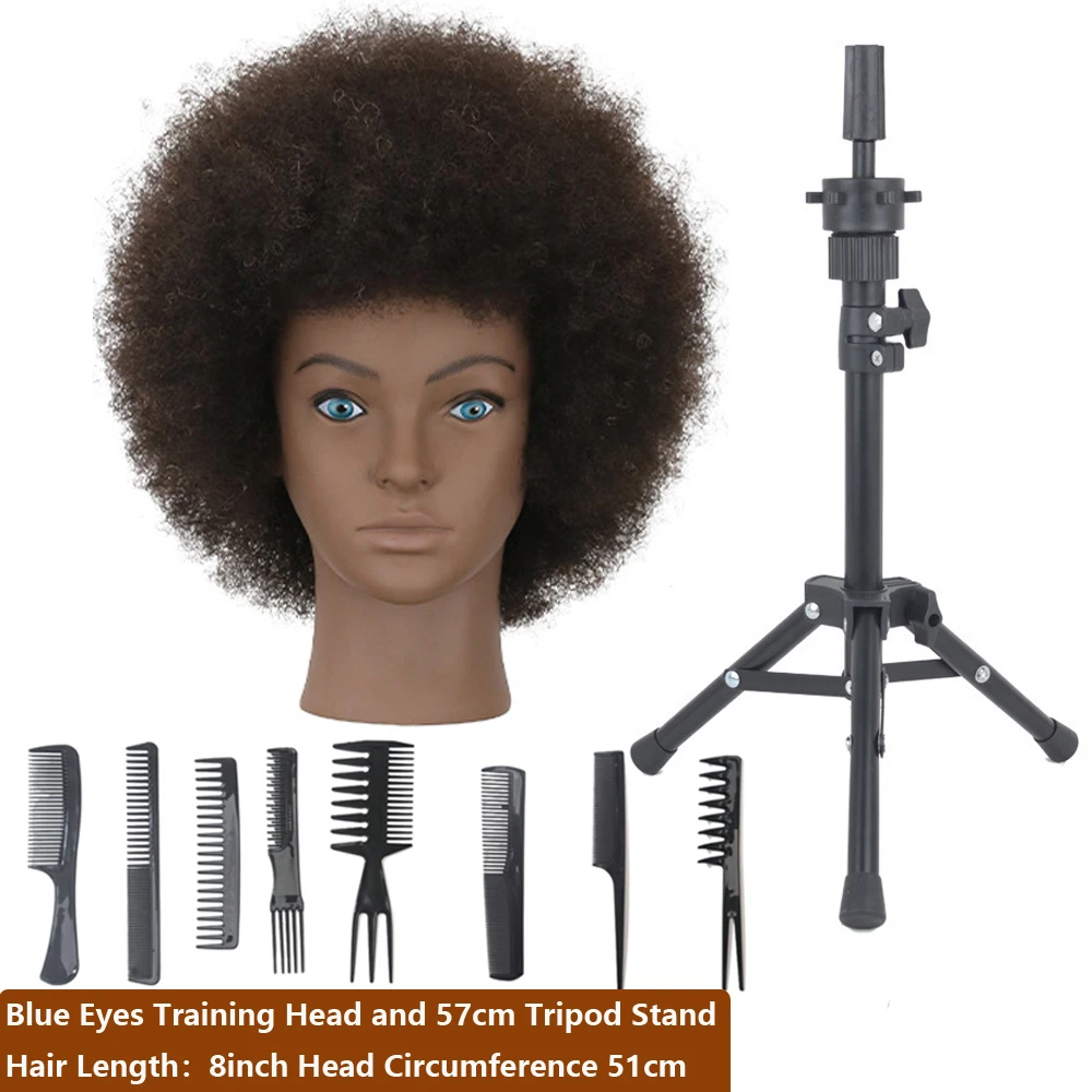8Inch 100% Human Hair Training Head Female Mannequin Head With Blue Eyes For Hair Cutting Perming Dyeing Styling Practice
8Inch 100% Human Hair Training Head Female Mannequin Head With Blue Eyes For Hair Cutting Perming Dyeing Styling Practice