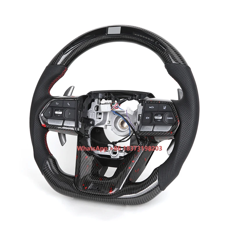GR Style Half Perforated Leather Carbon LED Steering Wheel for Land Cruiser Prado LC200 LC300 FJ300 FJ200 Alphard Tundra
GR Style Half Perforated Leather Carbon LED Steering Wheel for Land Cruiser Prado LC200 LC300 FJ300 FJ200 Alphard Tundra