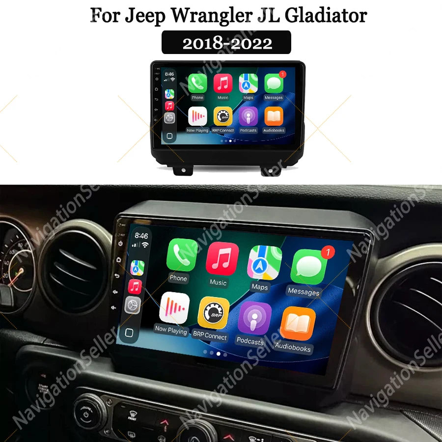 Android Car Radio for Jeep Wrangler JL 2018-2023 Wireless CarPlay Android Auto 4GB+64GB GPS Navigation Stereo Head Unit Stereo
Android Car Radio for Jeep Wrangler JL 2018-2023 Wireless CarPlay Android Auto 4GB+64GB GPS Navigation Stereo Head Unit Stereo