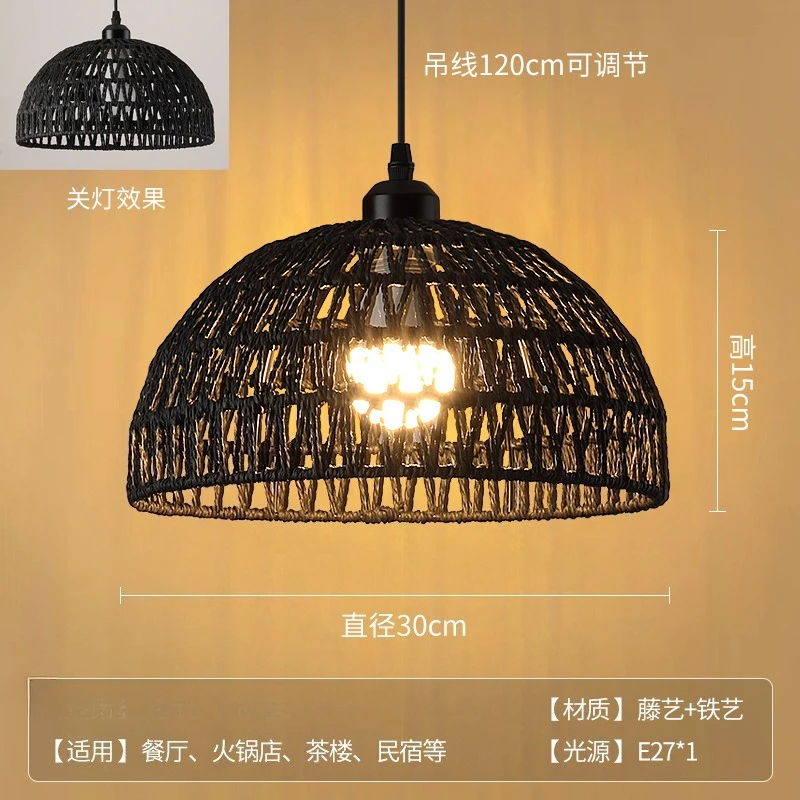 Chinese style Hemp Rope Pendant Lights Homestay Pastoral Restaurant Tea Room Bar Bedroom Livingroom Handmade Chandelier
Chinese style Hemp Rope Pendant Lights Homestay Pastoral Restaurant Tea Room Bar Bedroom Livingroom Handmade Chandelier