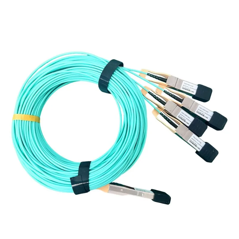 400G QSFP-DD to 4x100G QSFP56 AOC Active Optical Cable
400G QSFP-DD to 4x100G QSFP56 AOC Active Optical Cable