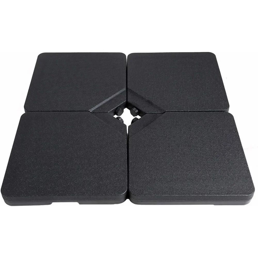 256lb 4 Pieces Base Stand Weight Set for Outdoor Patio Cantilever Offset Umbrella, Black
256lb 4 Pieces Base Stand Weight Set for Outdoor Patio Cantilever Offset Umbrella, Black