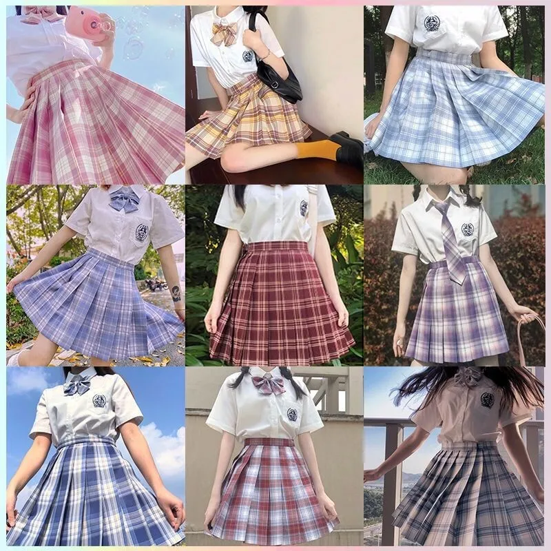 Japanese JK uniform mini pleated skirt women's plaid skirt student uniform cute college style women's bow shirt Korean skirt set
Japanese JK uniform mini pleated skirt women's plaid skirt student uniform cute college style women's bow shirt Korean skirt set