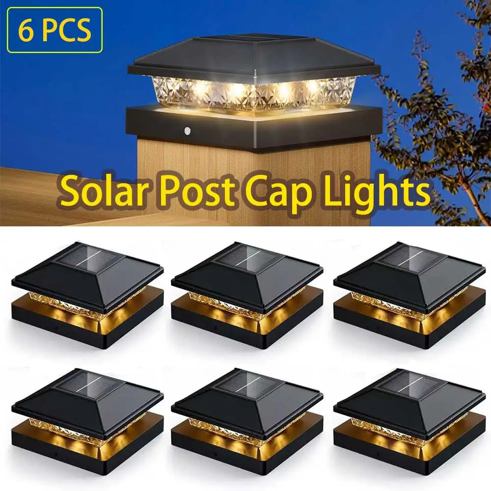 6Pcs Solar Post Cap Lights, Outdoor Waterproof LED Deck Lights Solar Powered 4x4 Fence Posts Light, for Patio Garden Yard Decor
6Pcs Solar Post Cap Lights, Outdoor Waterproof LED Deck Lights Solar Powered 4x4 Fence Posts Light, for Patio Garden Yard Decor