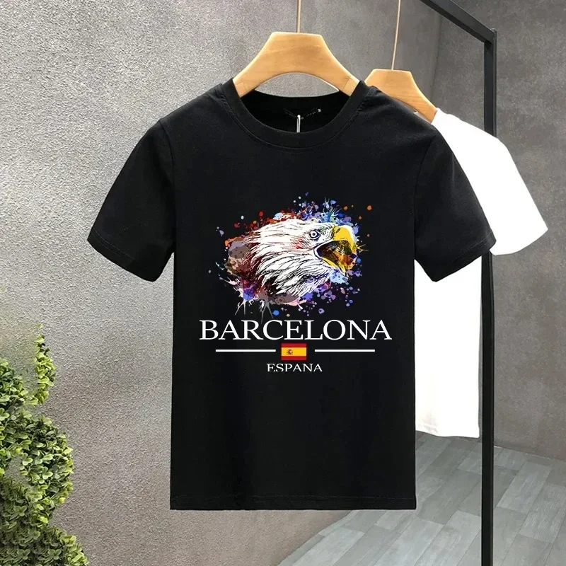 Barcelona Men'S T-Shirt Spanish Flag Luxury Brand Souvenir Gift Short Sleeve Hip Hop Top 100% Cotton T Shirt Animal Print
Barcelona Men'S T-Shirt Spanish Flag Luxury Brand Souvenir Gift Short Sleeve Hip Hop Top 100% Cotton T Shirt Animal Print