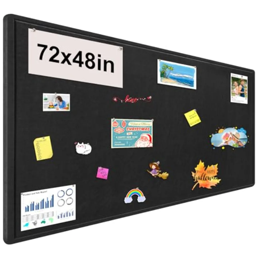 Large Bulletin Board Foldable 72x48 Inch Cork Board Alternative Large Felt Board Decorative Pin Board for Wall Foldable Photo B
Large Bulletin Board Foldable 72x48 Inch Cork Board Alternative Large Felt Board Decorative Pin Board for Wall Foldable Photo B