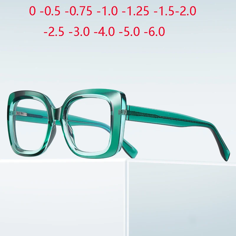 Blue Light Blocking Shortsighted Prescription Eyeglasses Fashion Spring Hinge Nearsighted Glasses For Women 0 -0.5 -0.75 To -6.0
Blue Light Blocking Shortsighted Prescription Eyeglasses Fashion Spring Hinge Nearsighted Glasses For Women 0 -0.5 -0.75 To -6.0