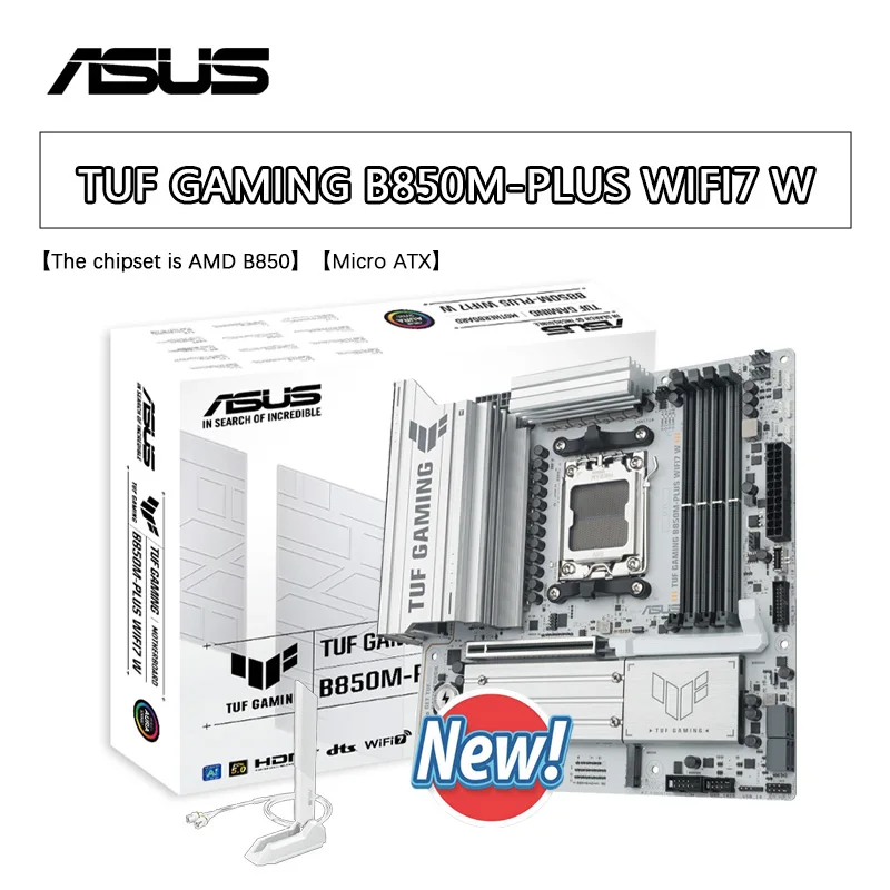 Материнская плата ASUS TUF GAMING B850M-PLUS WIFI7 W AMD B850 micro-ATX DDR5
Материнская плата ASUS TUF GAMING B850M-PLUS WIFI7 W AMD B850 micro-ATX DDR5