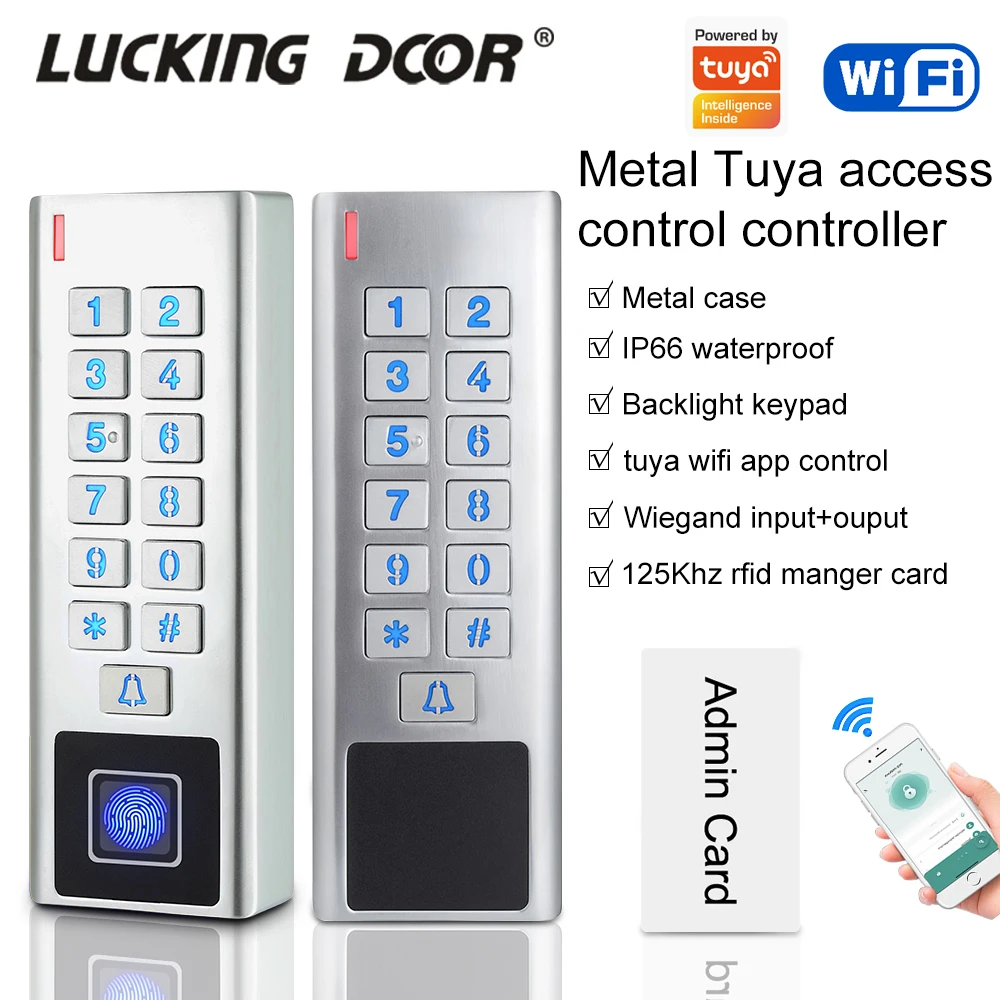 Support Tuya App Smart Fingerprint Door Lock Keypad Wifi IP66 Outdoor Gate Passcode RFID ID Card App Keyless Entry Electric Lock
Support Tuya App Smart Fingerprint Door Lock Keypad Wifi IP66 Outdoor Gate Passcode RFID ID Card App Keyless Entry Electric Lock