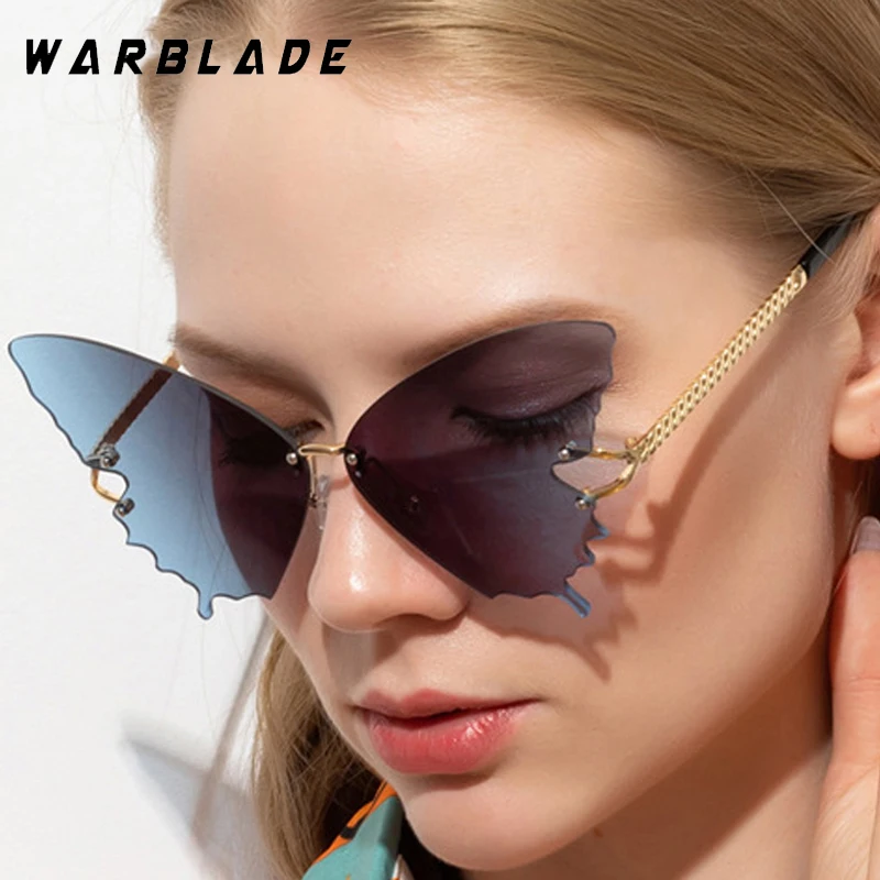 Y2K New Trendy Butterfly Rimless Women's Sunglasses Brand Design Metal Men Sunglass Outdoor Summer Traveling Party Eyewear UV400
Y2K New Trendy Butterfly Rimless Women's Sunglasses Brand Design Metal Men Sunglass Outdoor Summer Traveling Party Eyewear UV400
