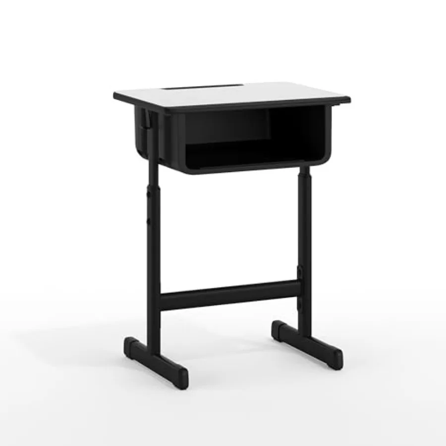 Billie Student Desks with Grey Tops and Adjustable Height Black Pedestal Frames, Set of 10
Billie Student Desks with Grey Tops and Adjustable Height Black Pedestal Frames, Set of 10