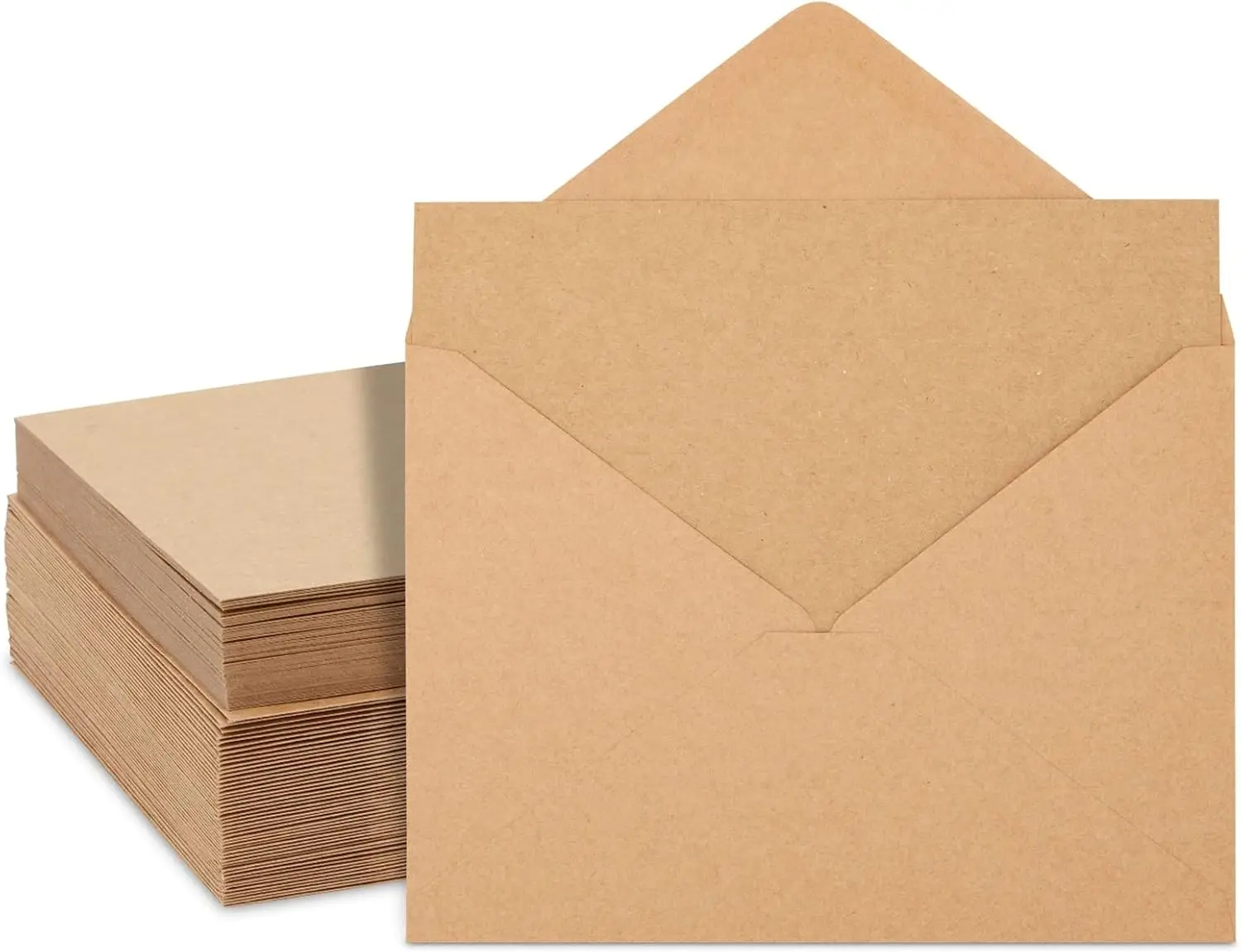 Kraft Paper A7 Note Cards & Envelopes Set - 50 Blank 5x7 Cards for DIY Letter Writing, Christmas Cards, Wedding Invitations
Kraft Paper A7 Note Cards & Envelopes Set - 50 Blank 5x7 Cards for DIY Letter Writing, Christmas Cards, Wedding Invitations