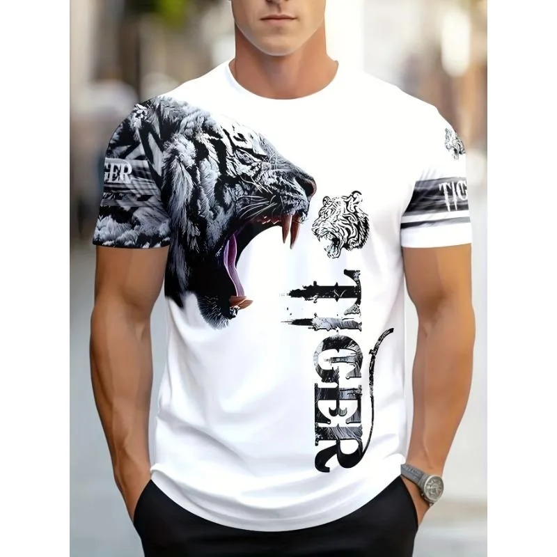 Men's T-Shirts Animal Tiger Pattern 3D Print Tops Tees Summer Women Streetwear Fashion Oversized Unisex T Shirt Men Clothing
Men's T-Shirts Animal Tiger Pattern 3D Print Tops Tees Summer Women Streetwear Fashion Oversized Unisex T Shirt Men Clothing