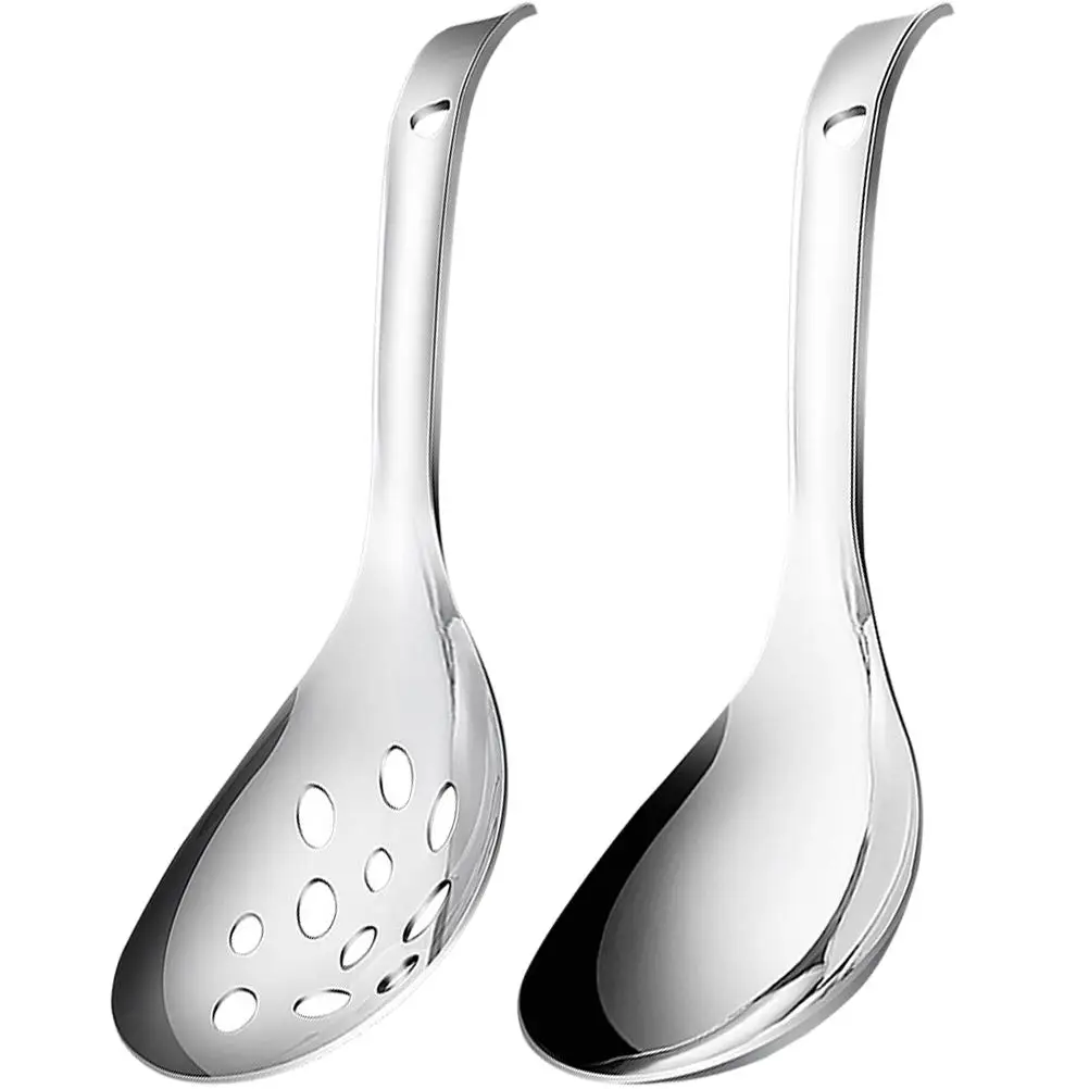 2Pcs Stainless Rice Spoon Set Small Serving Utensils Kitchen Supply Reusable Serving Utensils DailySpoons
2Pcs Stainless Rice Spoon Set Small Serving Utensils Kitchen Supply Reusable Serving Utensils DailySpoons