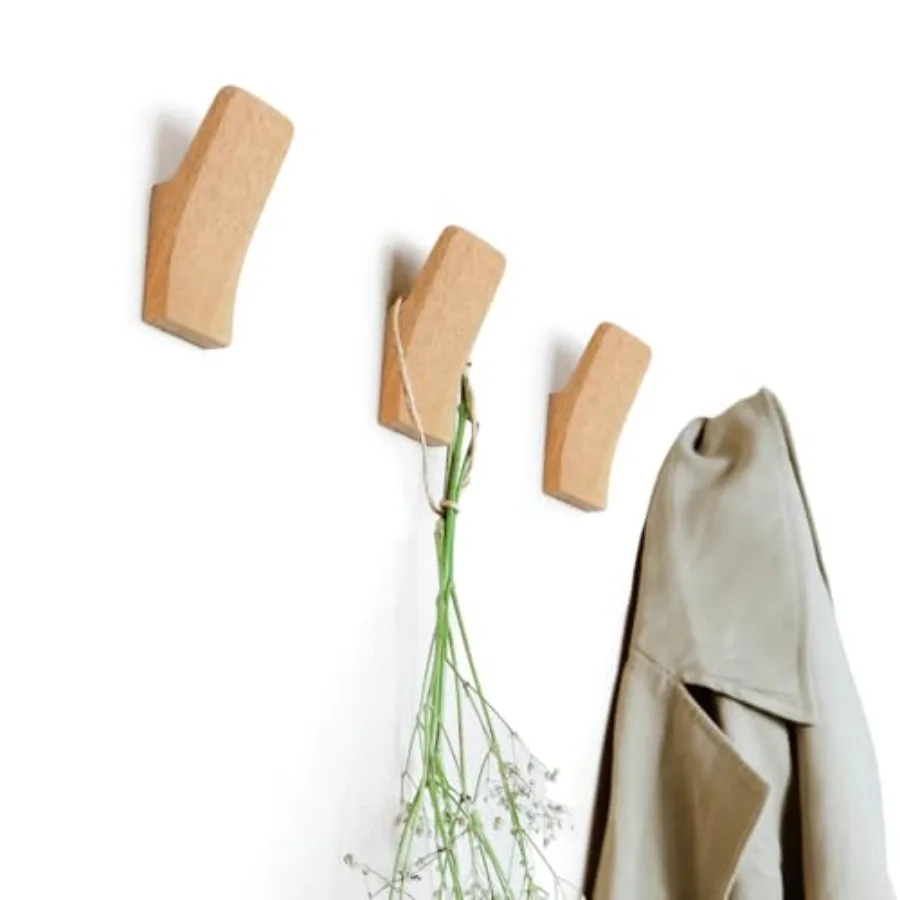 Wooden Wall Hooks Set of 2 Wood Coat Hooks for Hanging Towels, Hats, Bags, Purse, Backpack, Keys, Robe Scandinavian Minimalisti
Wooden Wall Hooks Set of 2 Wood Coat Hooks for Hanging Towels, Hats, Bags, Purse, Backpack, Keys, Robe Scandinavian Minimalisti