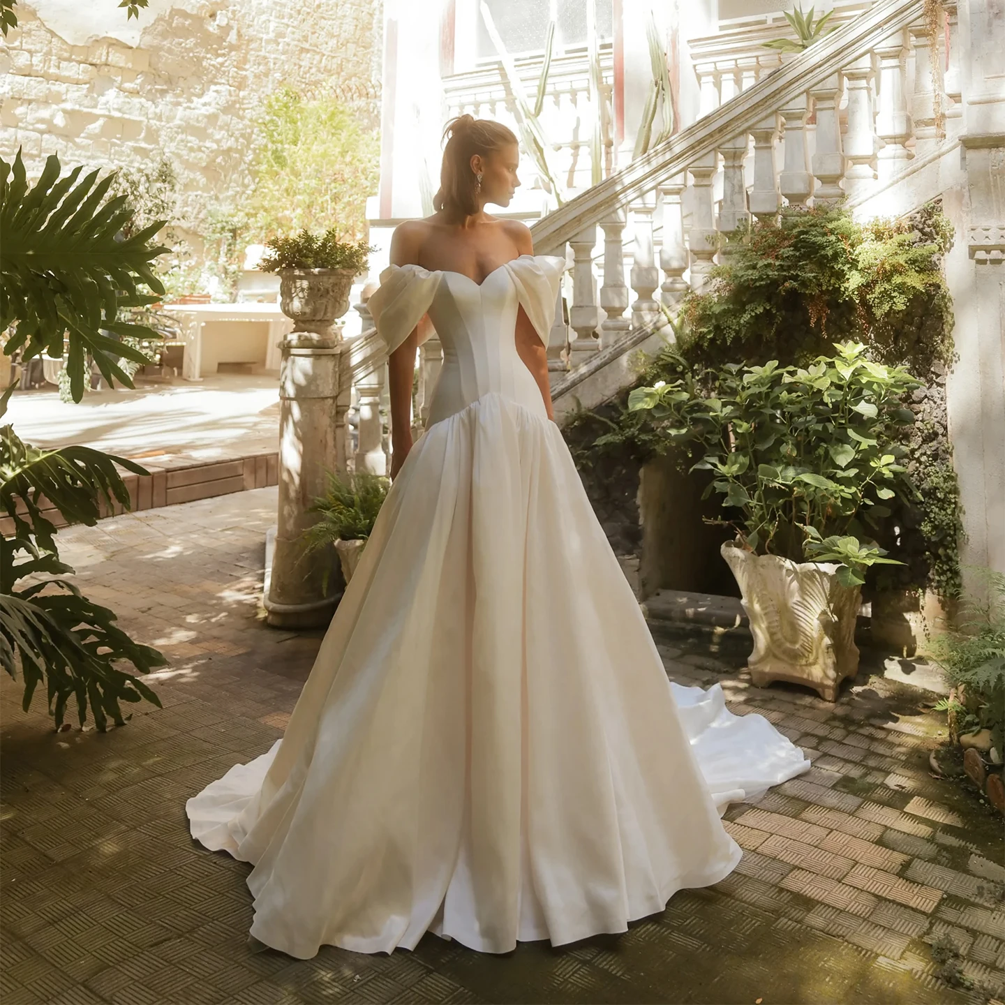 Sharon Said Luxury Sheath Off Shoulder A-Line Long Wedding Dress with Train vestidos de novia Women Bride Dresses SW192 Custom
Sharon Said Luxury Sheath Off Shoulder A-Line Long Wedding Dress with Train vestidos de novia Women Bride Dresses SW192 Custom