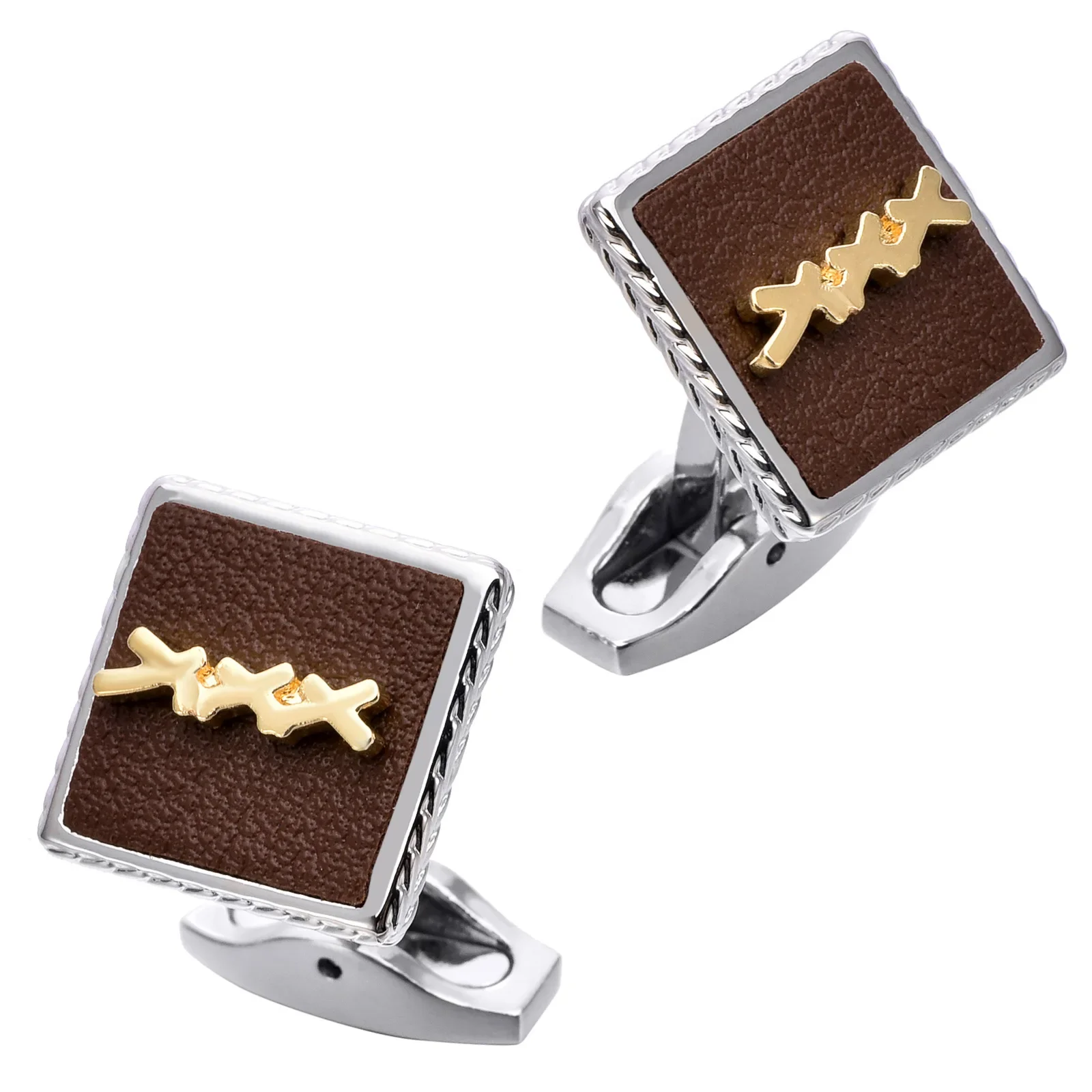 Gold and Silver Dual Color French Metal Cufflinks Set for Business Minimalist High End Luxury Wedding Shirt Cuff Accessories
Gold and Silver Dual Color French Metal Cufflinks Set for Business Minimalist High End Luxury Wedding Shirt Cuff Accessories