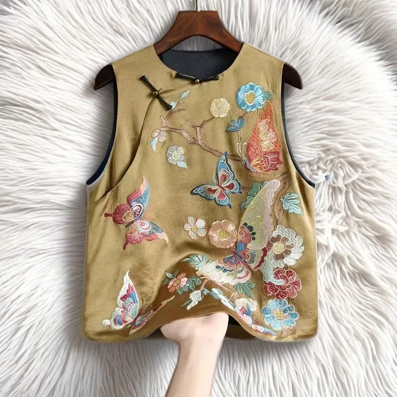 Женские куртки Женский жилет с косой пряжкой и вышивкой Китайский жилет Топ Женский жилет Уникальное пальто в национальном стиле
Женские куртки Женский жилет с косой пряжкой и вышивкой Китайский жилет Топ Женский жилет Уникальное пальто в национальном стиле