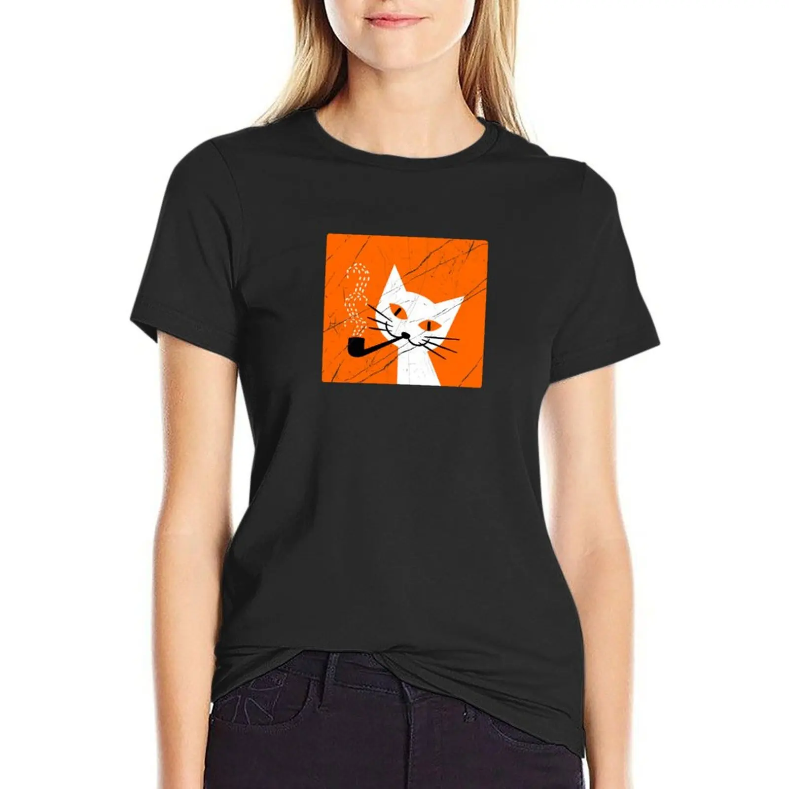 White Cat with Pipe T-Shirt female quick drying cute clothes Summer Women's clothing
White Cat with Pipe T-Shirt female quick drying cute clothes Summer Women's clothing