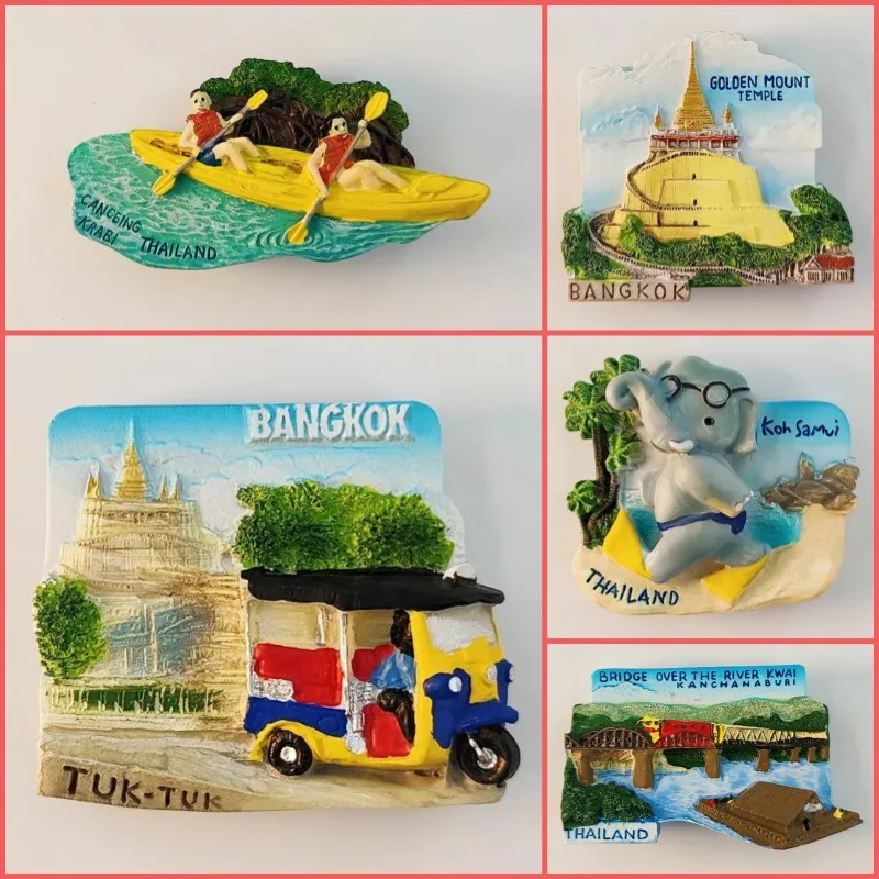 Thailand Kanchanaburi Krabi Wat Phra KaeBang Pa-In Palace Fridge Magnets Koh Samui Golden Mount Temple Fridge Stickers
Thailand Kanchanaburi Krabi Wat Phra KaeBang Pa-In Palace Fridge Magnets Koh Samui Golden Mount Temple Fridge Stickers