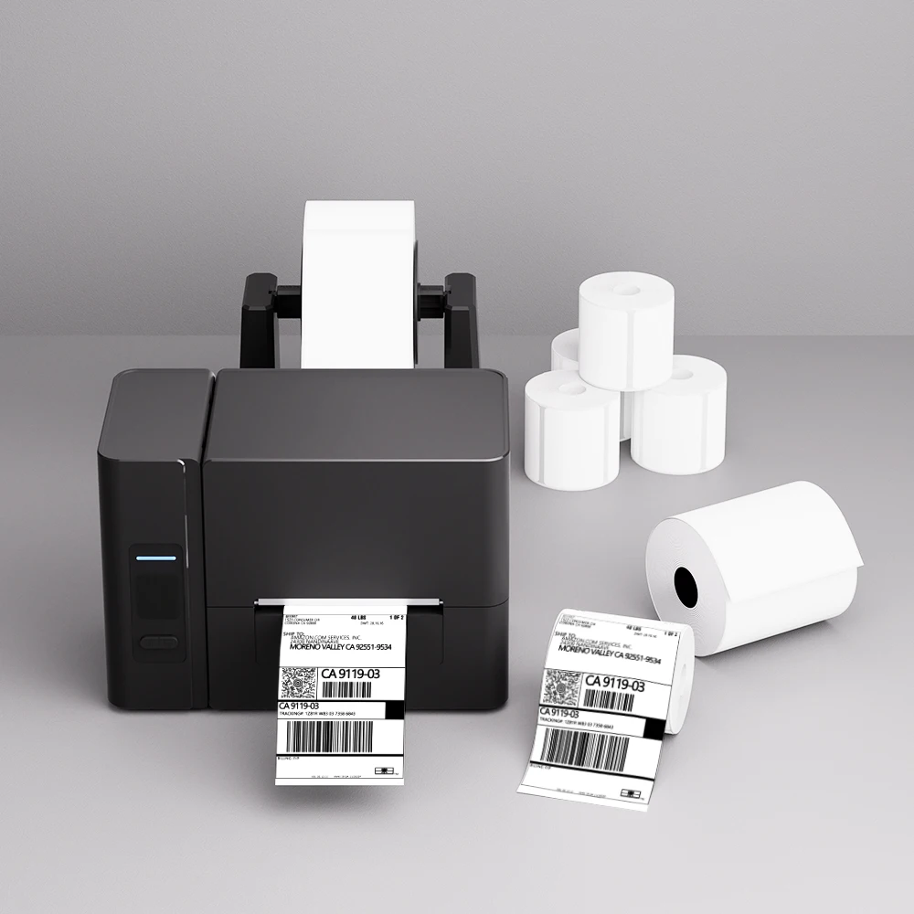 Transfer Black White 4x6 USB Desktop Thermal Barcode Label Printer 203dpi Roll Paper Used Express Waybill Shipping
Transfer Black White 4x6 USB Desktop Thermal Barcode Label Printer 203dpi Roll Paper Used Express Waybill Shipping