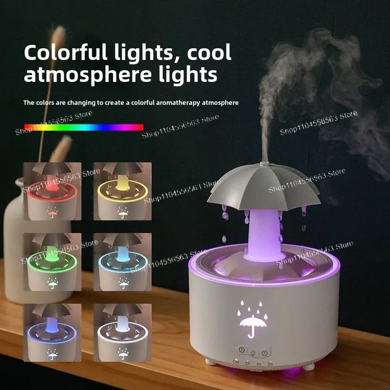 New, colorful raindrop aromatherapy machine, humidifier, home, office, umbrella fragrance machine
New, colorful raindrop aromatherapy machine, humidifier, home, office, umbrella fragrance machine