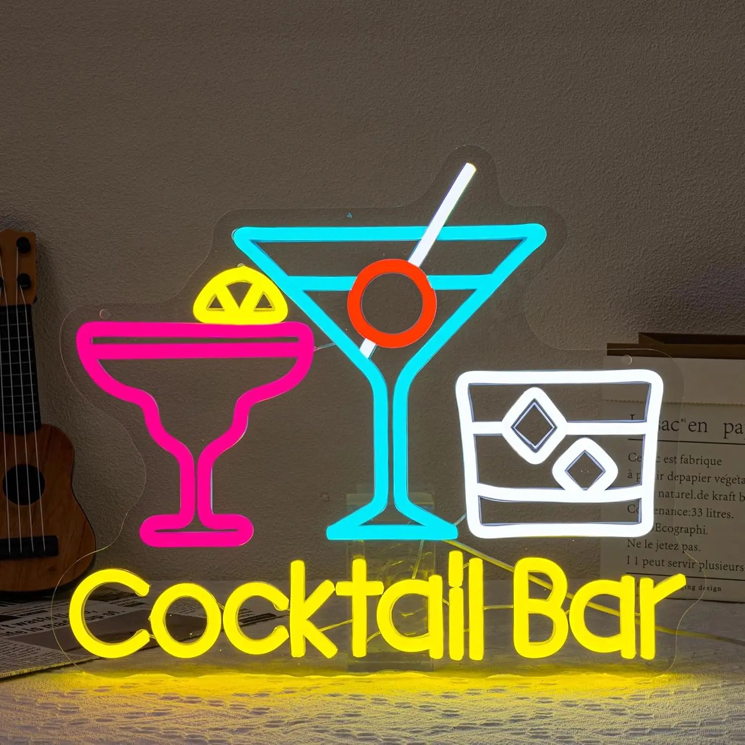 Cocktail Bar Neon Sign Dimmable Neon Lights for Bar Pub Club Man Cave Beach Party Decor Aesthetics Draw Birthday Gifts
Cocktail Bar Neon Sign Dimmable Neon Lights for Bar Pub Club Man Cave Beach Party Decor Aesthetics Draw Birthday Gifts