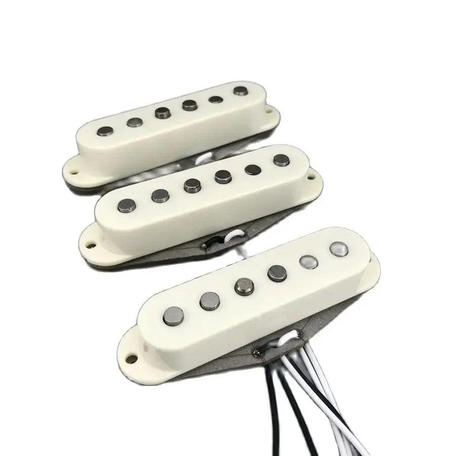 ST Vintage V70 SSS Handwound Alnico 5 Guitar Pickups Grey Bottom Plate Plain Enamel Wires
ST Vintage V70 SSS Handwound Alnico 5 Guitar Pickups Grey Bottom Plate Plain Enamel Wires