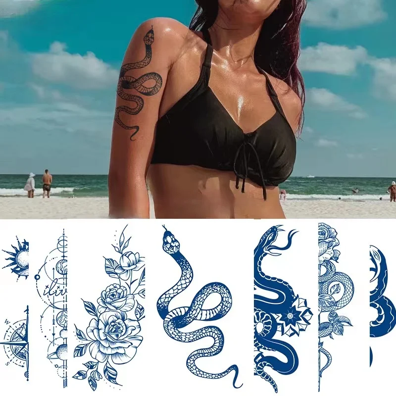 Juice Ink Tattoos Snake Dragon Waterproof Temporary Tattoo Sticker Women Men Lasting Scorpion Arm Art Faux Tatouage Fake Tattoos
Juice Ink Tattoos Snake Dragon Waterproof Temporary Tattoo Sticker Women Men Lasting Scorpion Arm Art Faux Tatouage Fake Tattoos