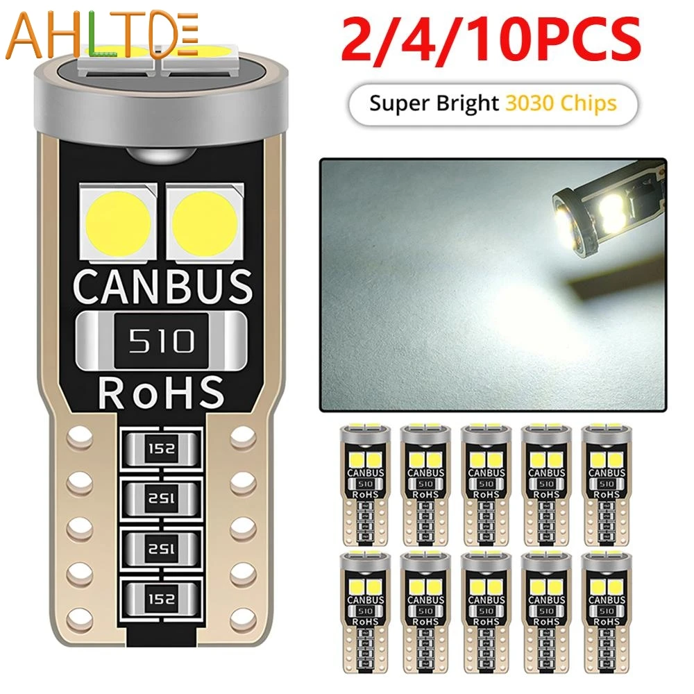 2/4/10PCS Car Interior Dome Door Trunk License Plate Light Auto Reading Lamp Super Bright T10 W5W LED Bulb Canbus 3030 6SMD 12V
2/4/10PCS Car Interior Dome Door Trunk License Plate Light Auto Reading Lamp Super Bright T10 W5W LED Bulb Canbus 3030 6SMD 12V