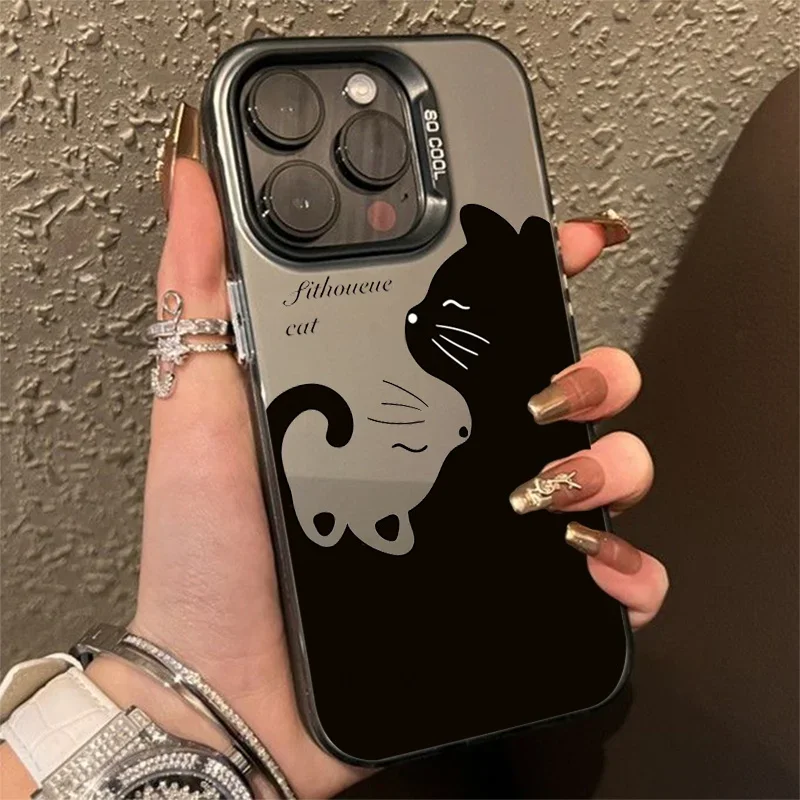 Cute cartoon black cat box phone case suitable for iPhone16 15 14 13 12 11 Pro/ Max/Plus anti-fingerprint shock-proof rear cover 
Cute cartoon black cat box phone case suitable for iPhone16 15 14 13 12 11 Pro/ Max/Plus anti-fingerprint shock-proof rear cover